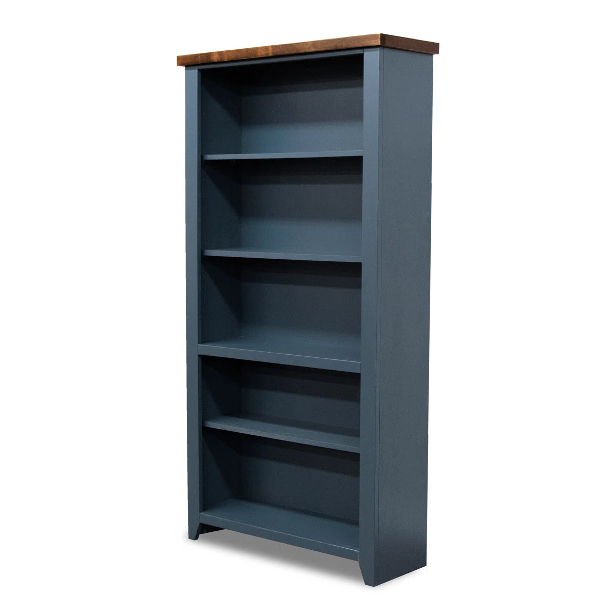 Brixham 72 inch, 5 Shelf Bookcase, No Assembly Required, Two-Tone Finish