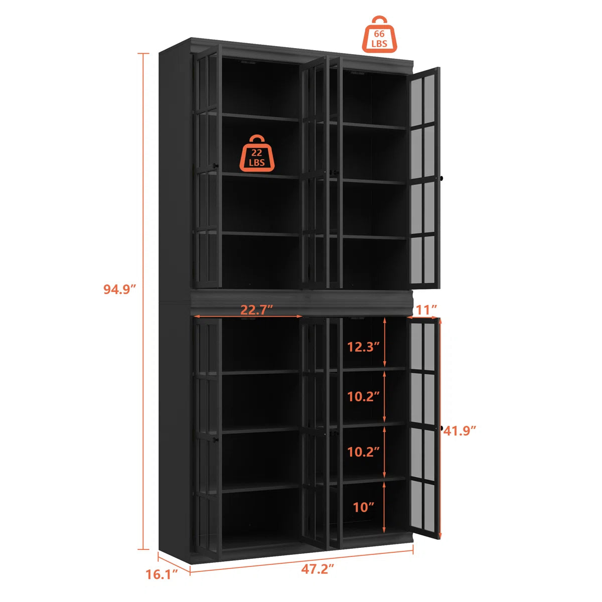 Jayziel Storage Bookcase