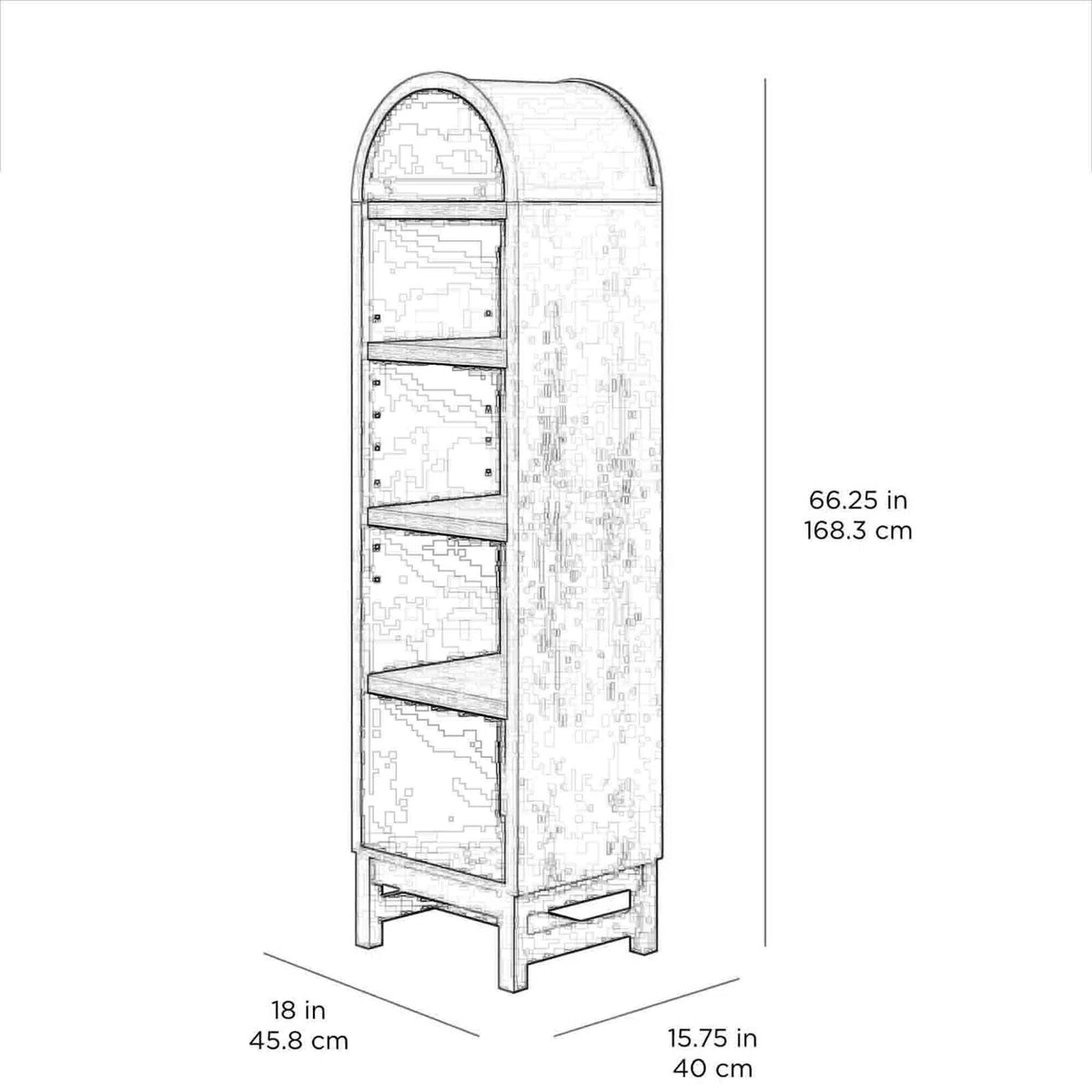 Arch Bookcase